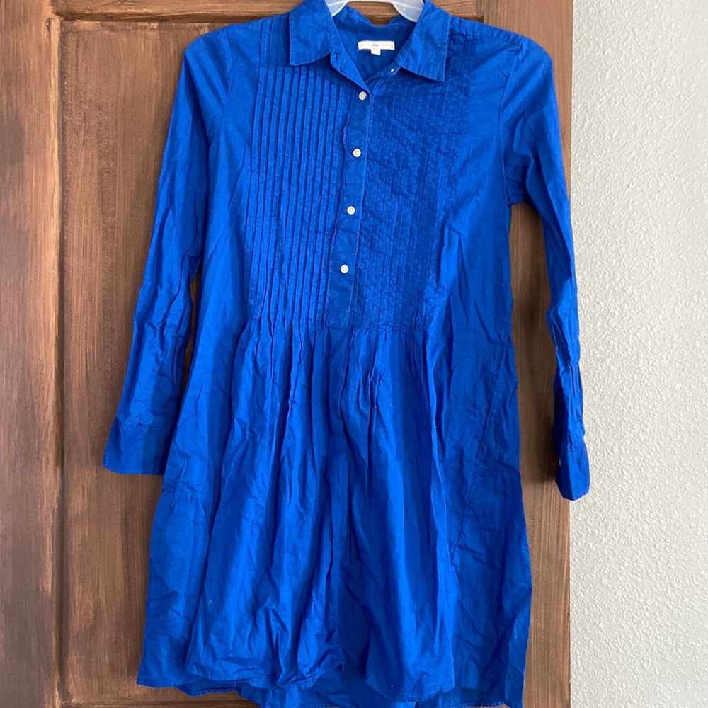 Gap womens size small blue cotton dress with liner dress.